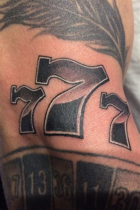 gambling tattoos black and white|777 Black and White Gambling Tattoo .